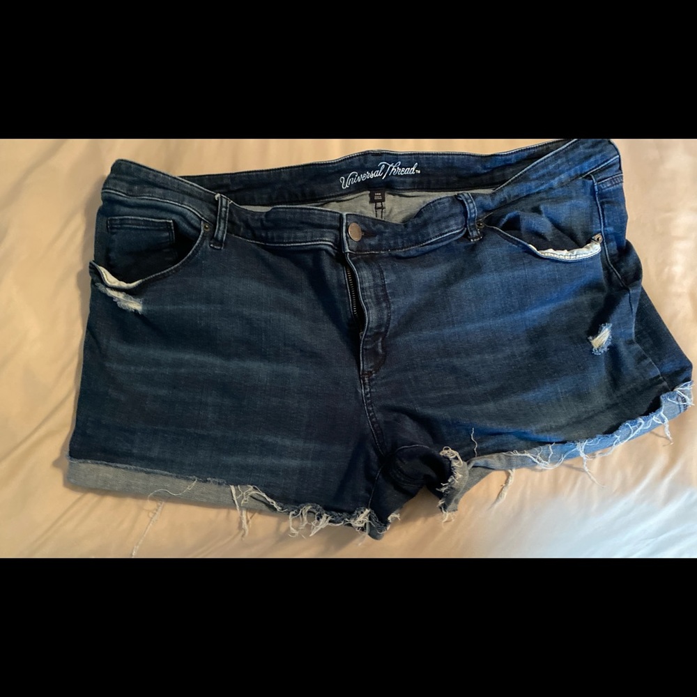 WOMENS PLUS denim shorts